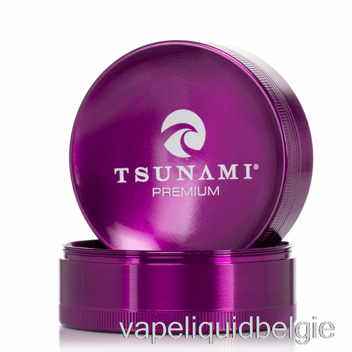 Vape België Tsunami 2,95inch 4-delige Verzonken Top Grinder Paars (75mm)